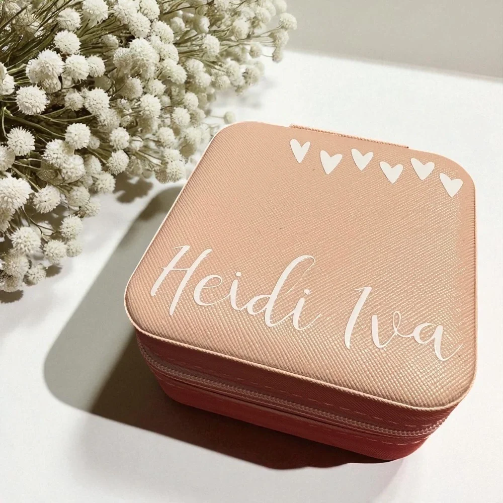 Personalized Travel Jewelry Box – Custom Gift for Bridesmaids, Birthdays & More!